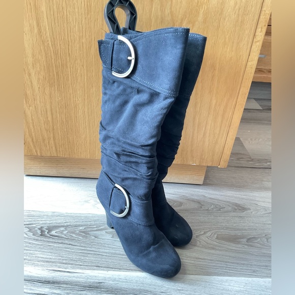 Naughty Monkey D Ring Wedge Boots - Picture 2 of 5